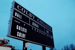Colby College scoreboard