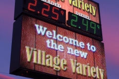 Village Variety pylon sign