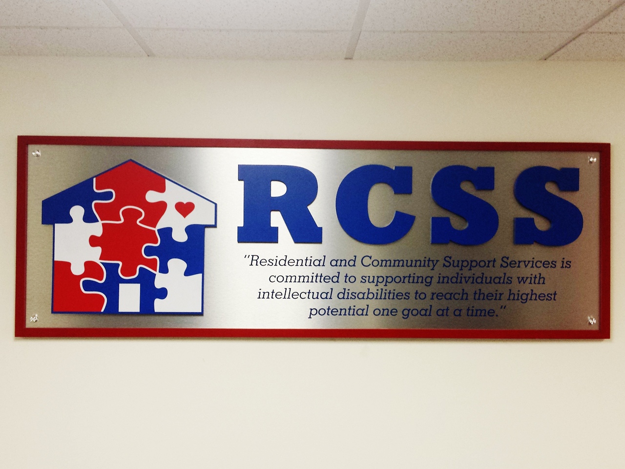 RCSS wall sign