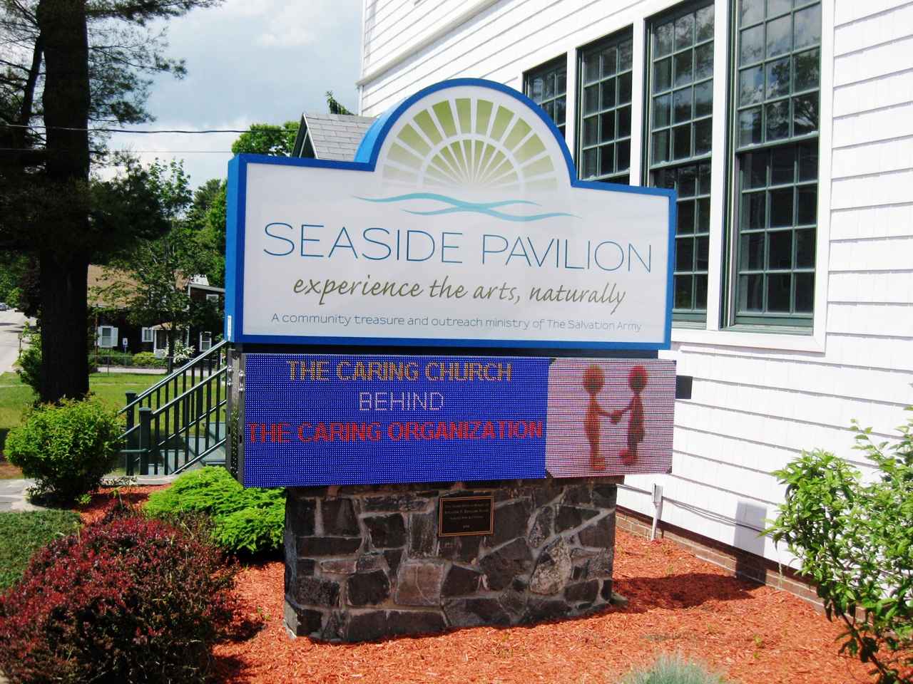Seaside Pavilion monument sign