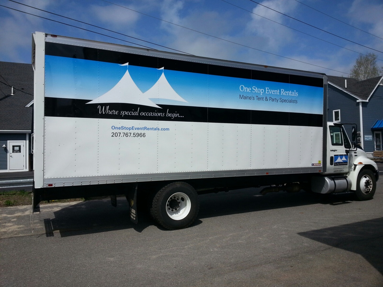 One Stop Event Rentals truck graphic