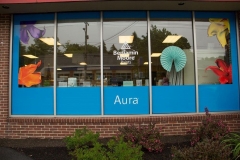 Aura window decals