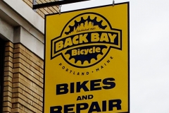 Back Bay hanging sign